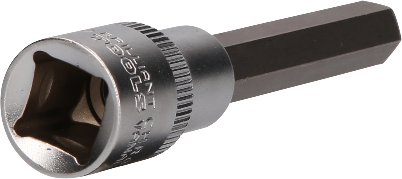 Brilliant Tools  1/2" Innensechskant Bit-Stecknuss, 100 mm lang, 10 mm