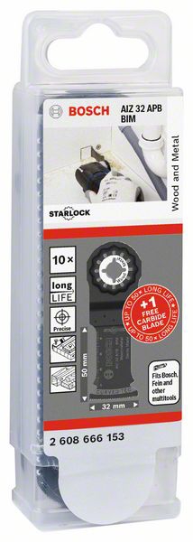 Bosch Sägeblatt-Set für Multifunktionsw.,  AIZ 32 APB + 1 EXPERT AIZ 32 APIT , 10-tlg.