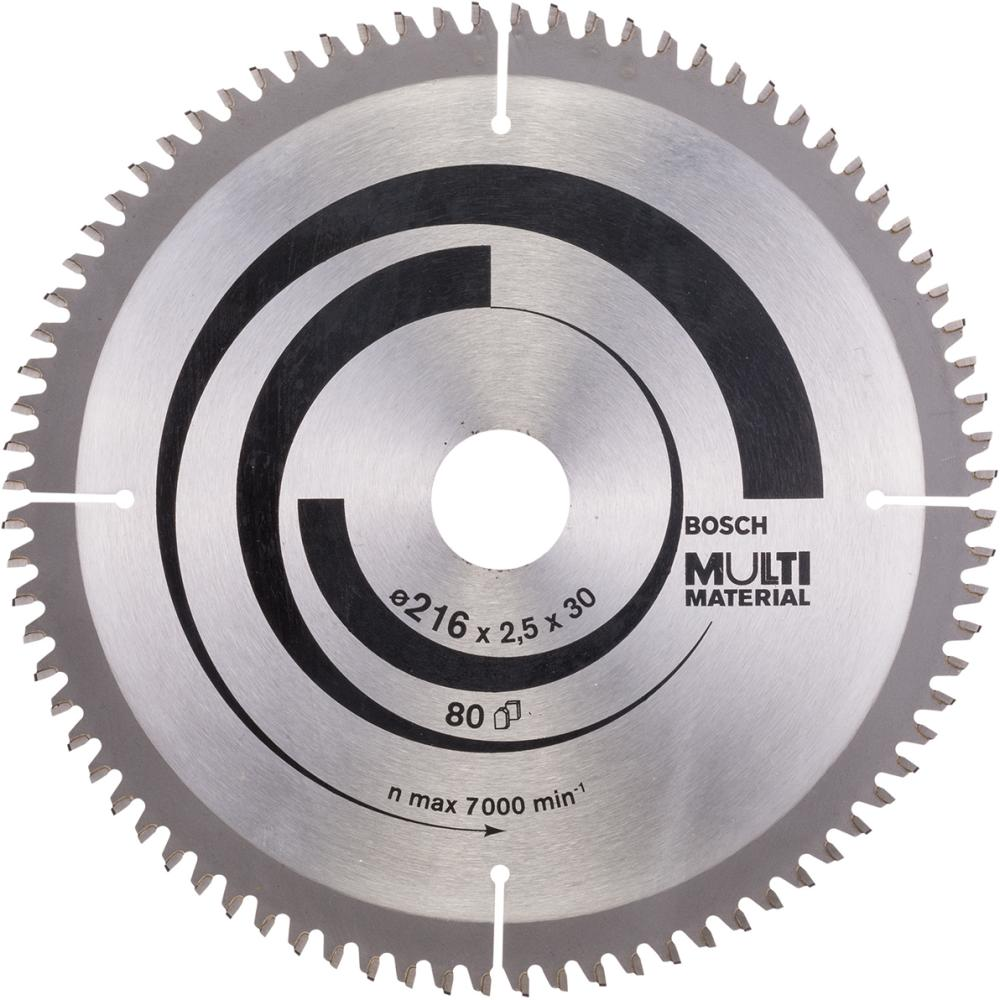 Kreissägeblatt Multi Material HM-Kreissägeblatt 216x2,5/1,8x30 80Z Bosch VE  1 Stück