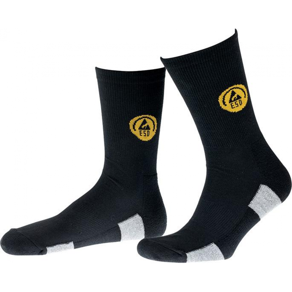 Funktionssocke Gr. 45-47 ESD schwarz/grau FORTIS