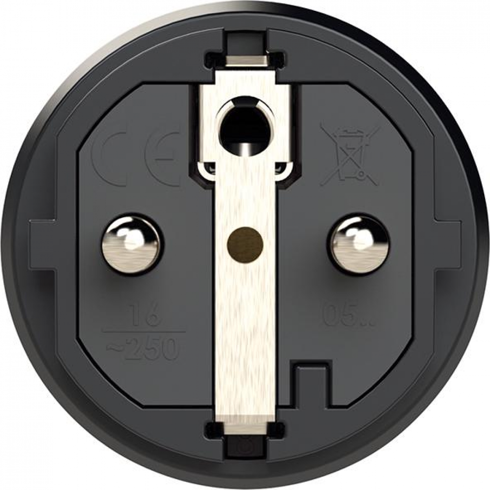 Schutzkontakt-Stecker, Gummi / Vollgummi Schutzkontaktstecker IP54 Erdungss+16A. 250V AC 3p 2P (E+)