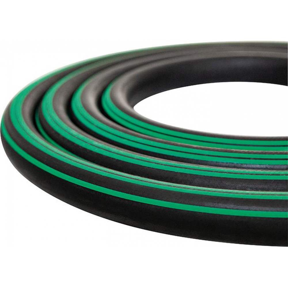 Vielzweck Premiumschlauch Supreme Vielzweckpremiumschlauch 25x5, 0mm,schwarz 3 grüne Streifen 20bar 50m, Semperit