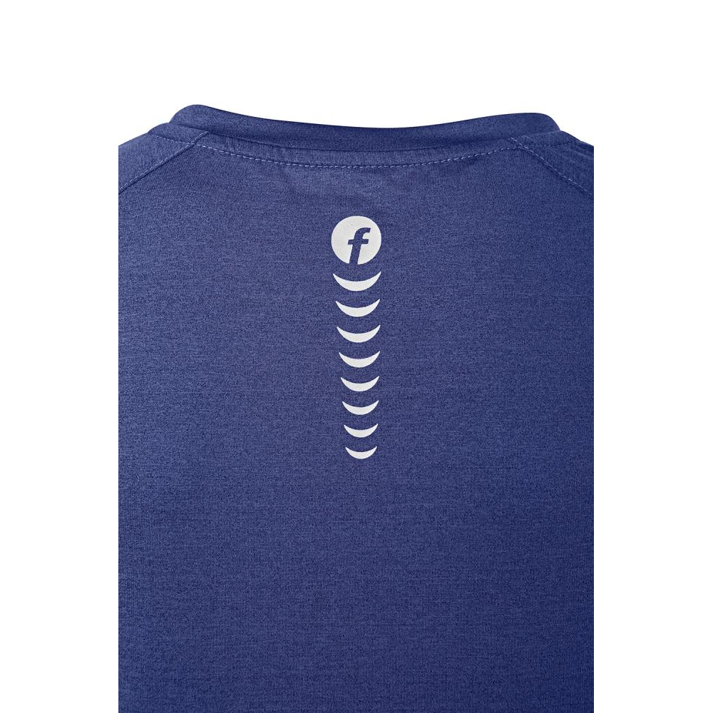 T-Shirt Gr. 3XL Quick Dry kornblau/schwarz meliert Fortis Elements
