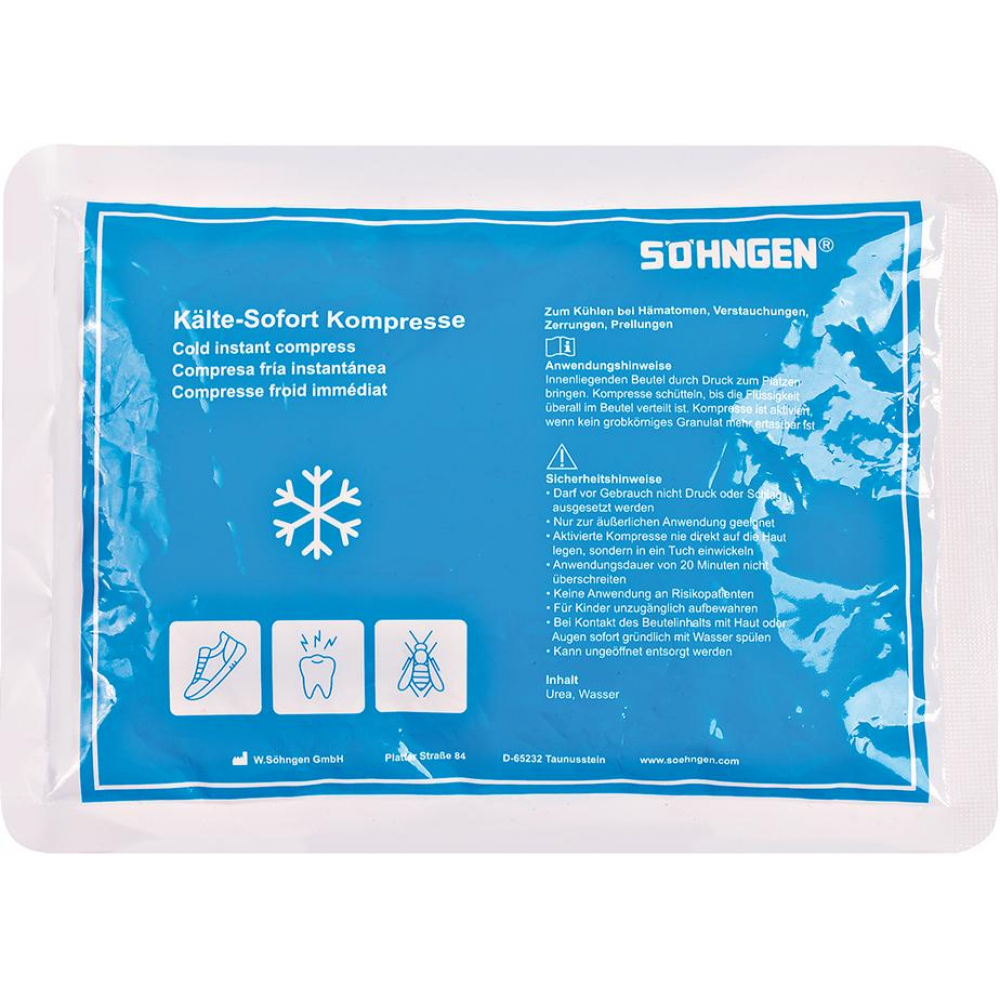 Kälte-Sofortkompressen Kälte-Sofortkompresse, klein,ca. 21 x 15 cm