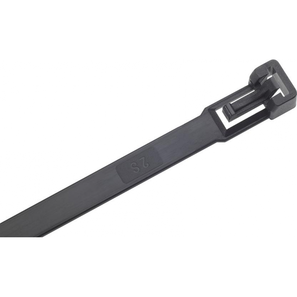 Kabelbinder 360x7,5mm lösbar Nylon schwarz SapiSelco 100 Stück