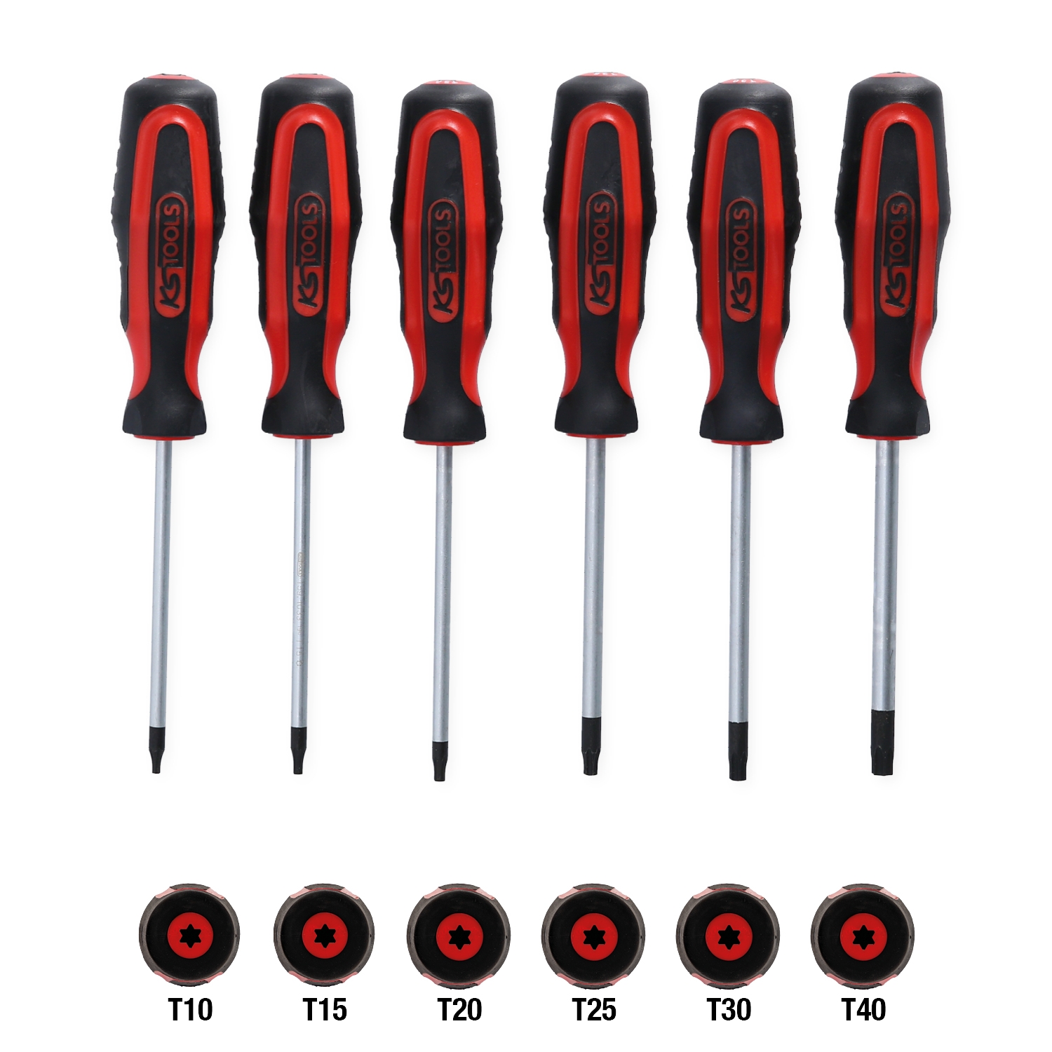 KSTOOLS ERGOTORQUEplus Schraubendreher-Satz, 6-tlg, Torx