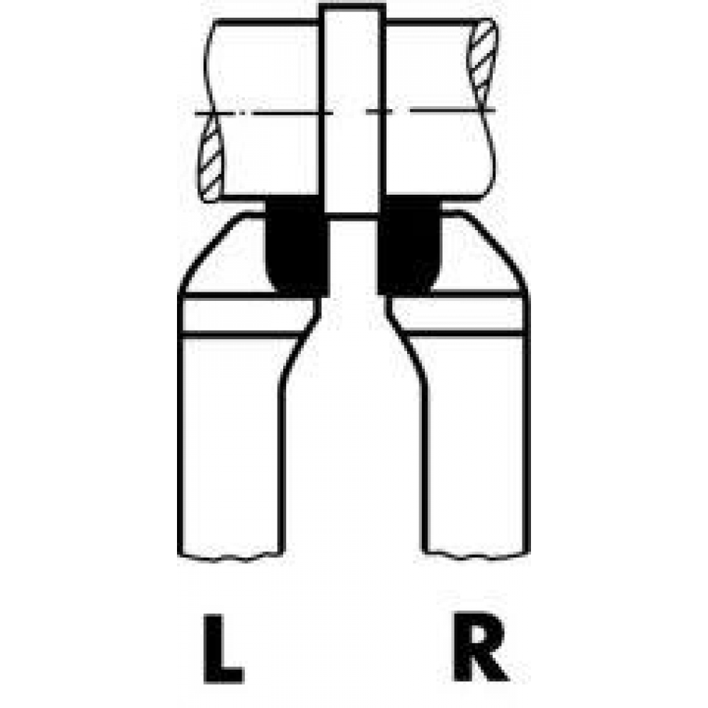 Abgesetzter Seitendrehmeißel Drehmeissel HM DIN4980 links 20x20x125mm P25/30 WILKE