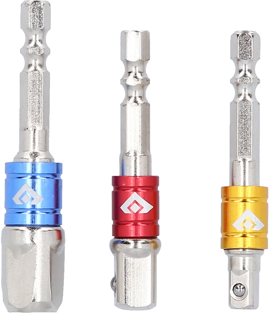 Brilliant Tools  1/4" Vierkant-Adapter-Satz 1/4" + 3/8" + 1/2", 3-tlg