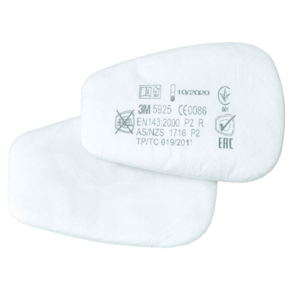 3M Partikel-Einlegefilter 59... Vlieseinlegefilter 5925, P2R, 2 Stück/Box