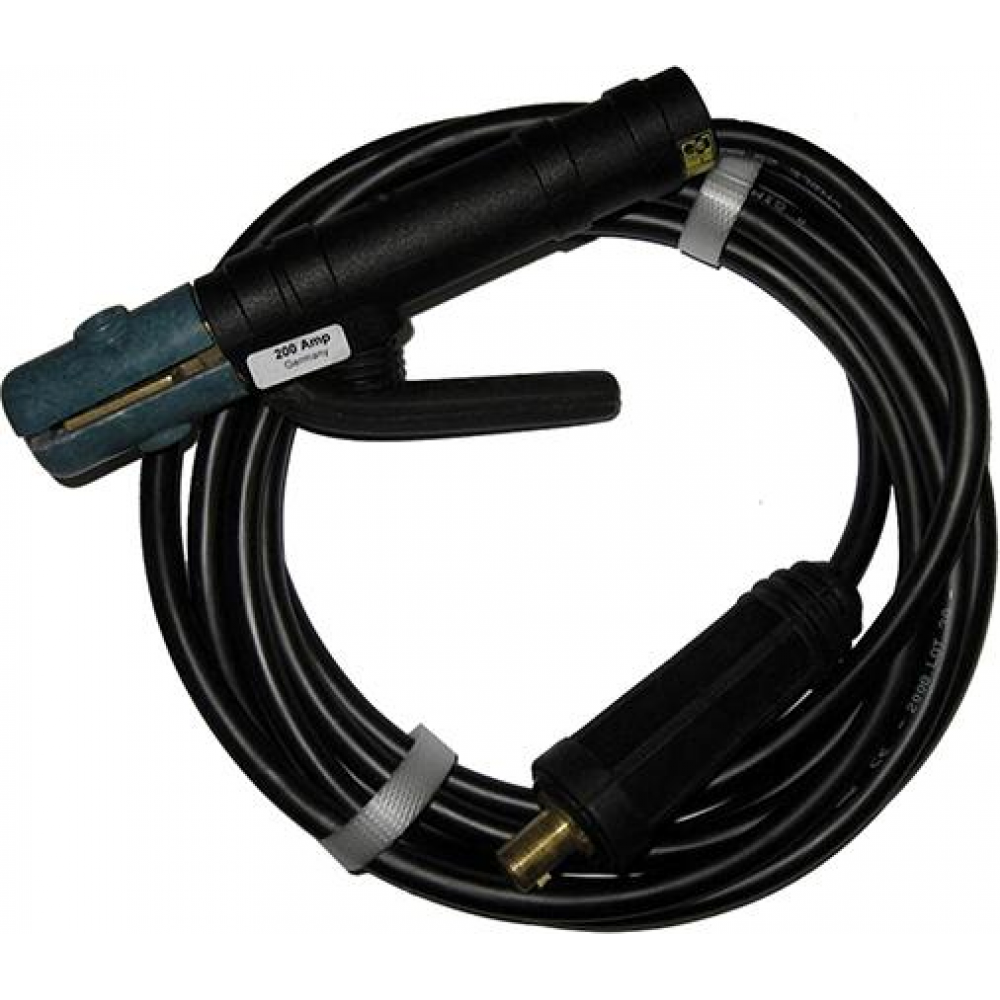 Schweißkabel-Set, 5 m, mit E-Halter, Gummi 200 A 35-50 qmm  ( )