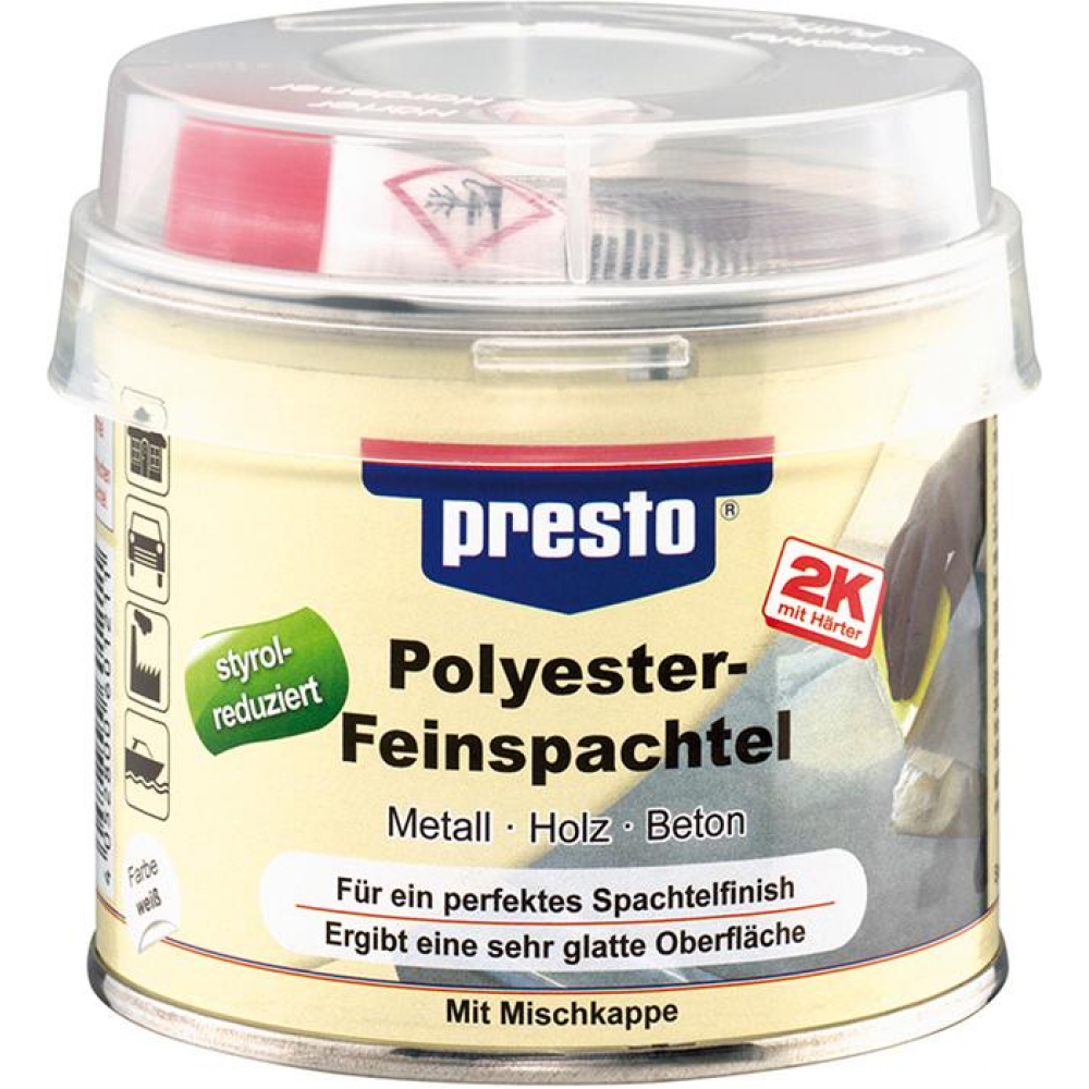 presto Polyester-Feinspachtel 2 K Feinspachtel Polyester 250, g