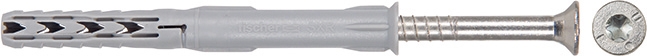 fischer Langschaftdübel SXR 10x200 T / Langschaftdübel SXR-T / Mit galvanisch verzinkter fischer® Sicherheitsschraube mit T-Antrieb