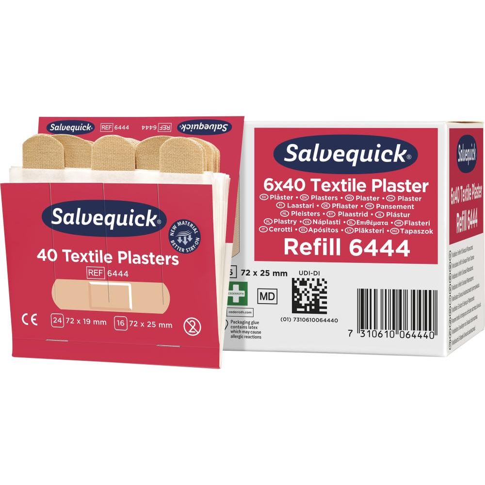 Nachfüllpackungen Salvequick 6x40PTextil