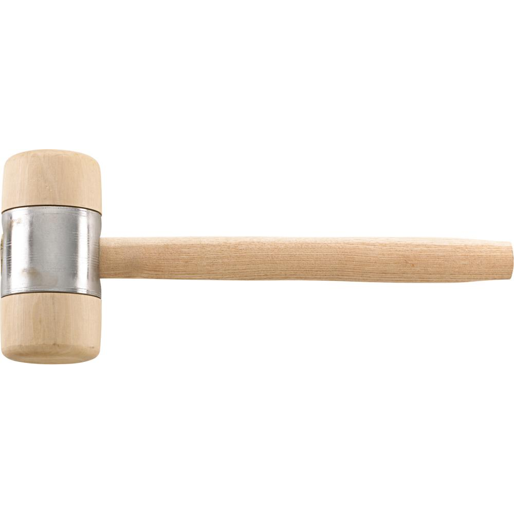 Holzhammer DIN 7462B Kopf-D. 80x160mm mit Metallmantel FORTIS
