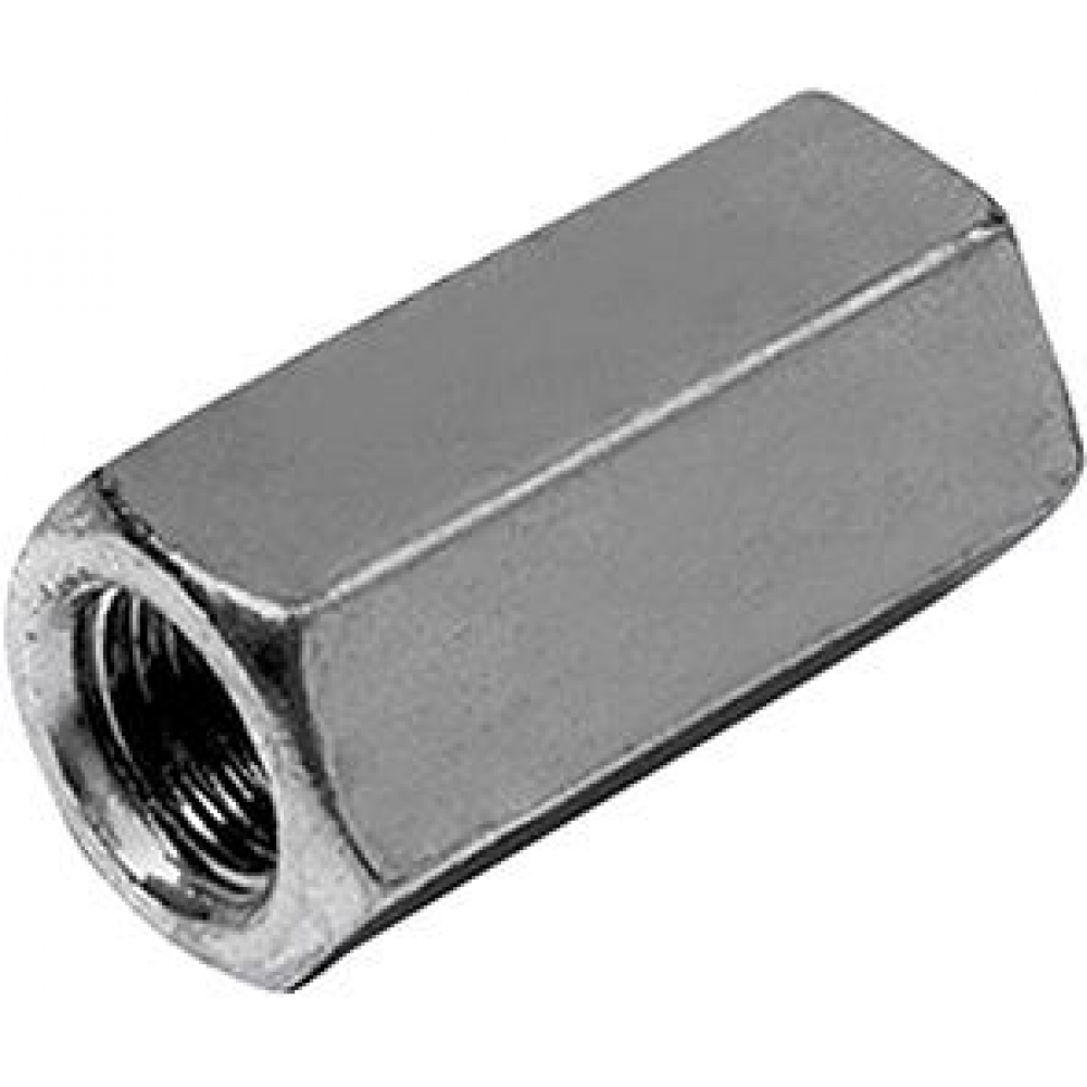6-kant-Verbindungsmutter M8x25 Stahl 4.8 verzinkt galZn HP