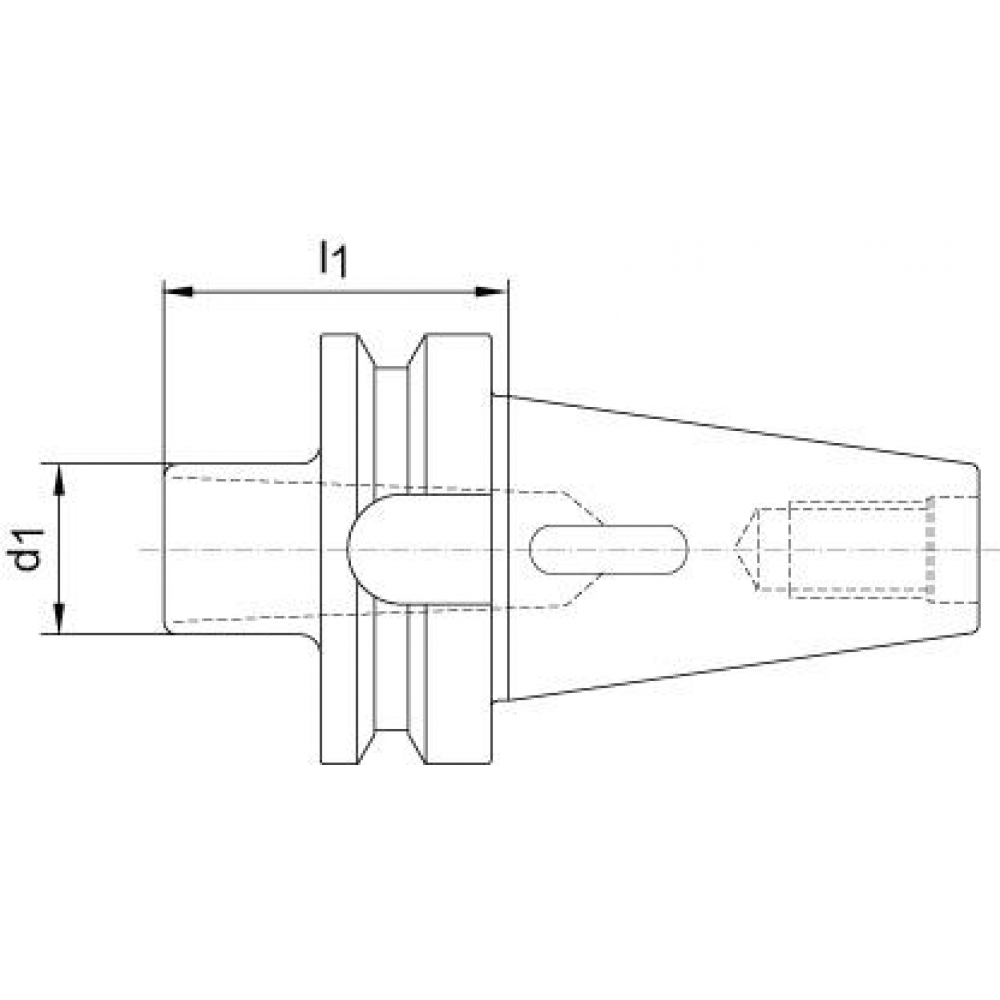 Zwischenhülse für MK-Schaft Einsatzhülse JISB6339AD Form D BT50/MK4 FORTIS