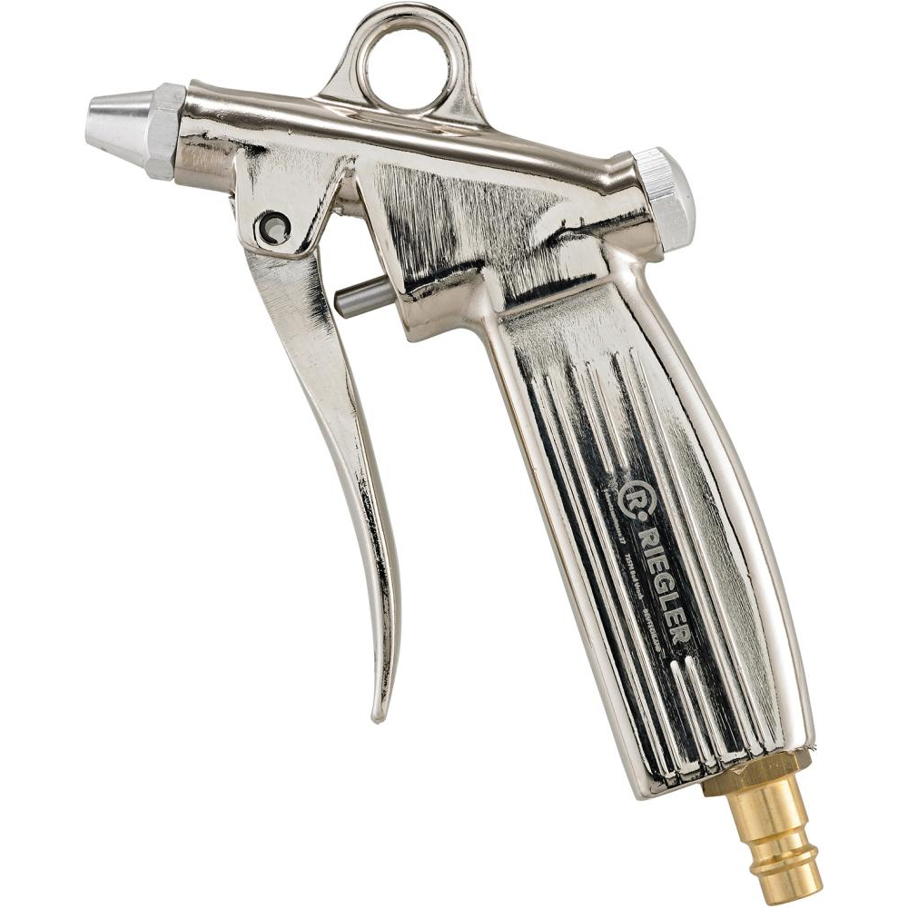 Aluminium-Ausblaspistole Ausblaspistole Aluminium mit Stecker DN 7,2 Düse 1,5mm RIEGLER