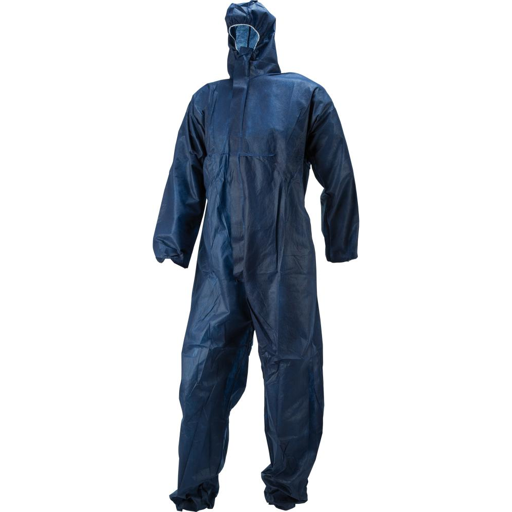 Einwegschmutzanzug Gr. L PP blau FORTIS, Gr. L, blau, FORTIS