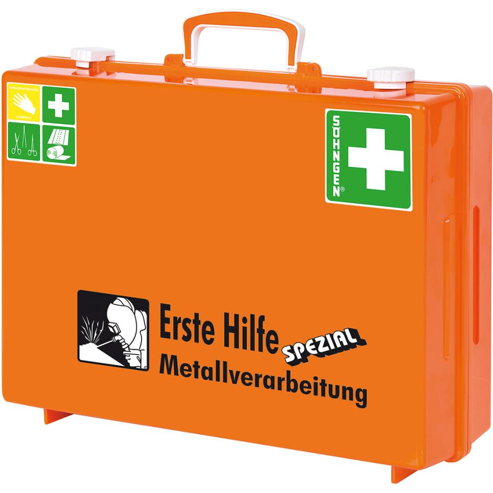 Erste-Hilfe-Koffer Spezial Erste-Hilfe MT-CDMetallverarbeitung orange