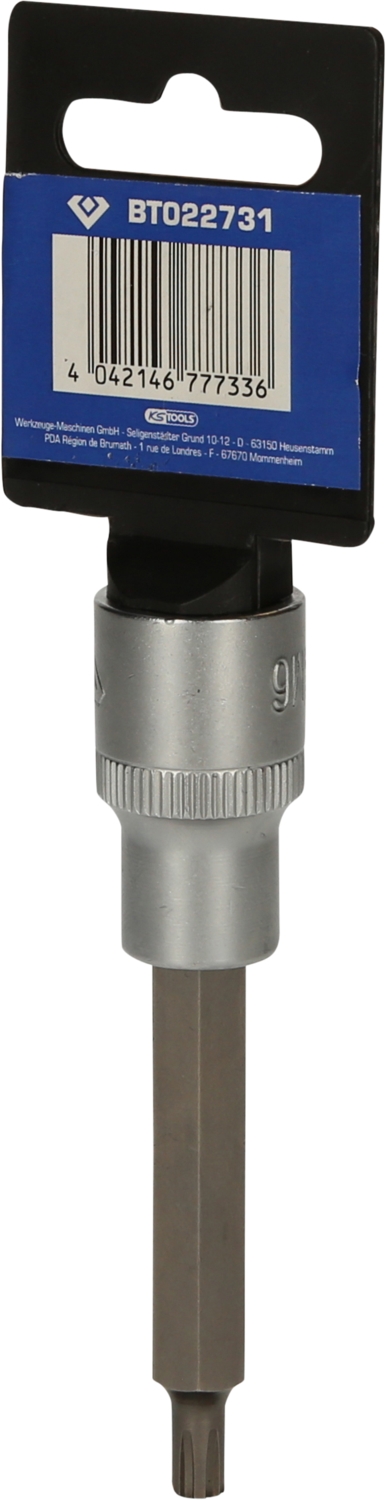 Brilliant Tools  1/2" RIBE-Bit-Stecknuss, 100 mm lang, M6