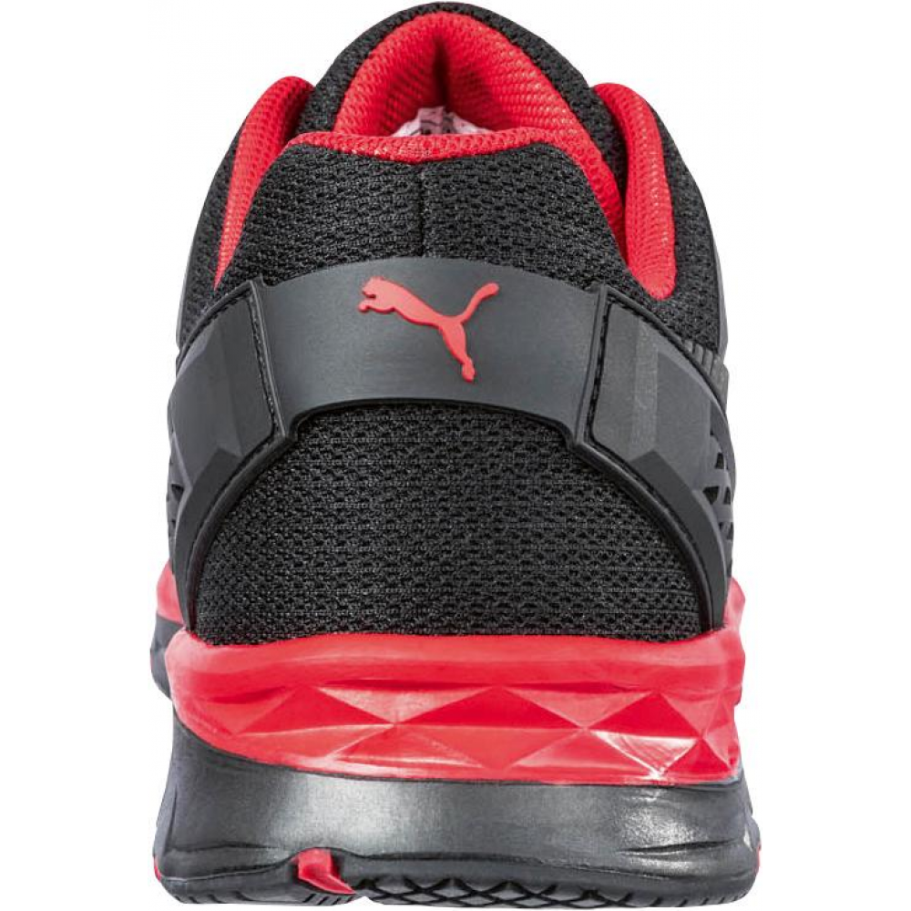 Sicherheitshalbschuh Fuse Motion 2.0 Red Low 643890, S1P SRC HRO ESD Halbschuh schwarz/rot Gr.48 Puma