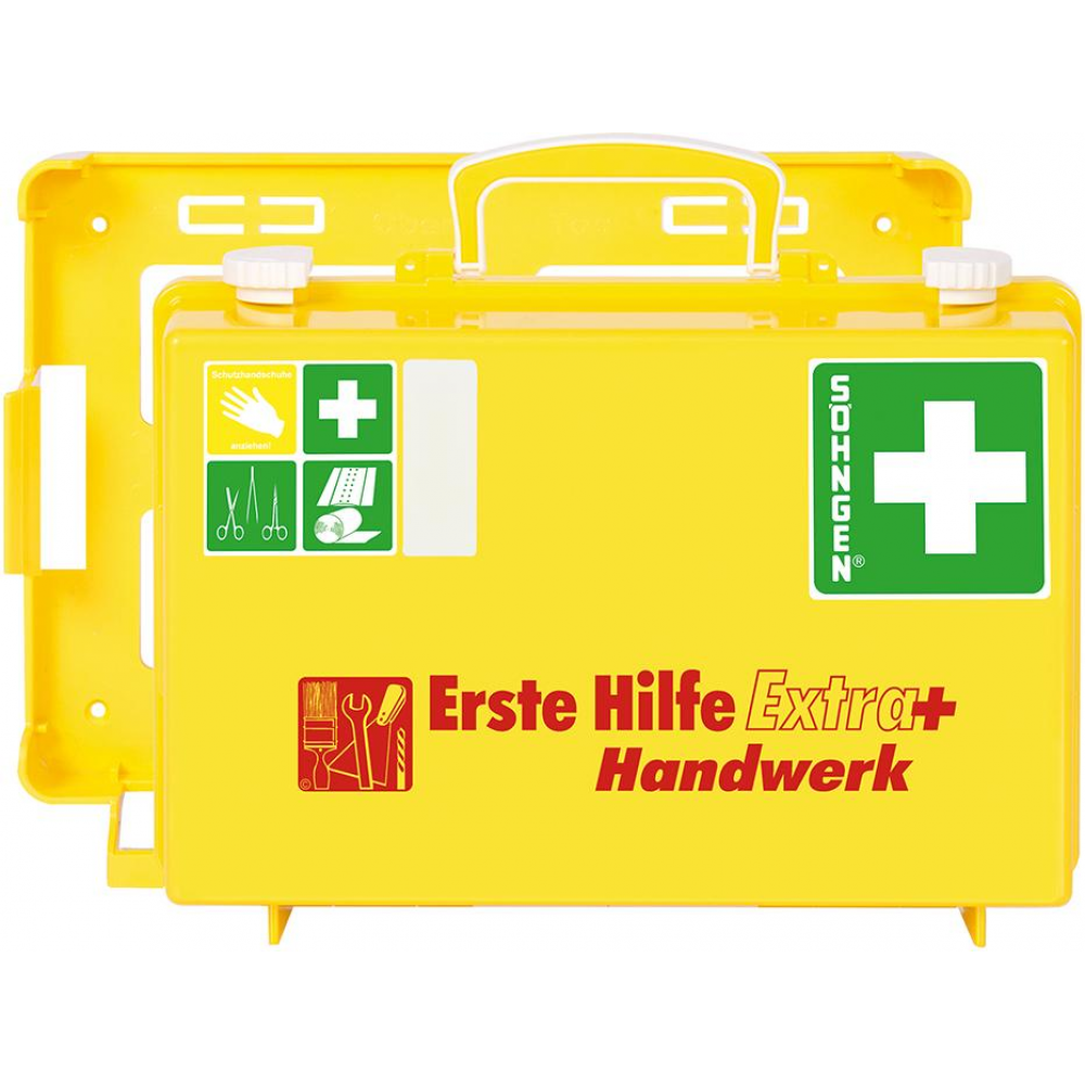 Erste-Hilfe-Koffer Extra Handwerk+DIN, 13157 gelb