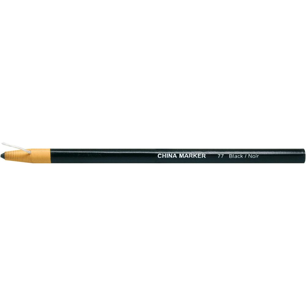 Markierwachsstift Dixon China Marker schwarz Lyra