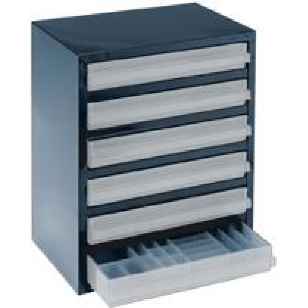 Schubladenmagazin 250, Typ 6-3 SL-Magazin B357x T255x H435 mm mit 6 Schubladen 250-3