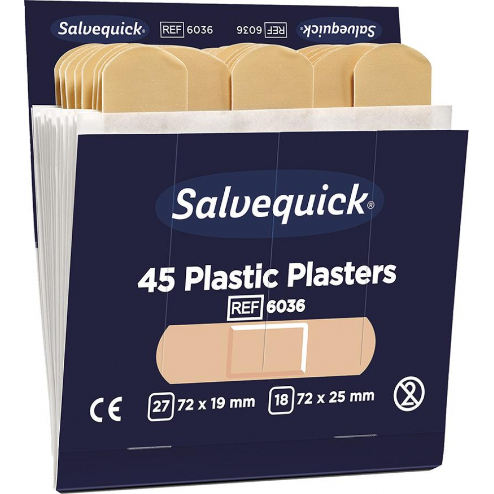 Nachfüllpackungen Salvequick 6x45Pwasserabweisend