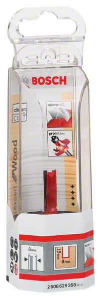 Bosch Nutfräser Expert for Wood, Carbide, 8 mm, D1 8 mm, L 19 mm, G 52 mm
