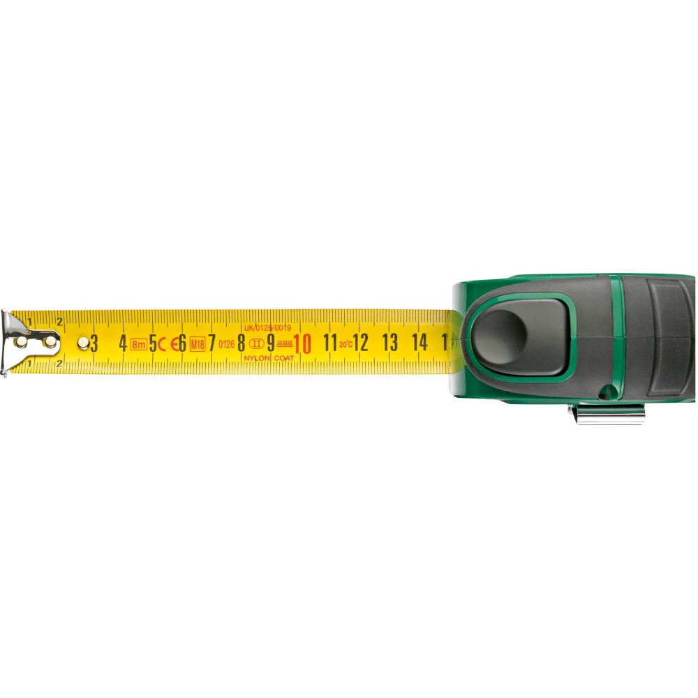Taschenbandmaß mit Bandstopp 8mx25 mm FORTIS