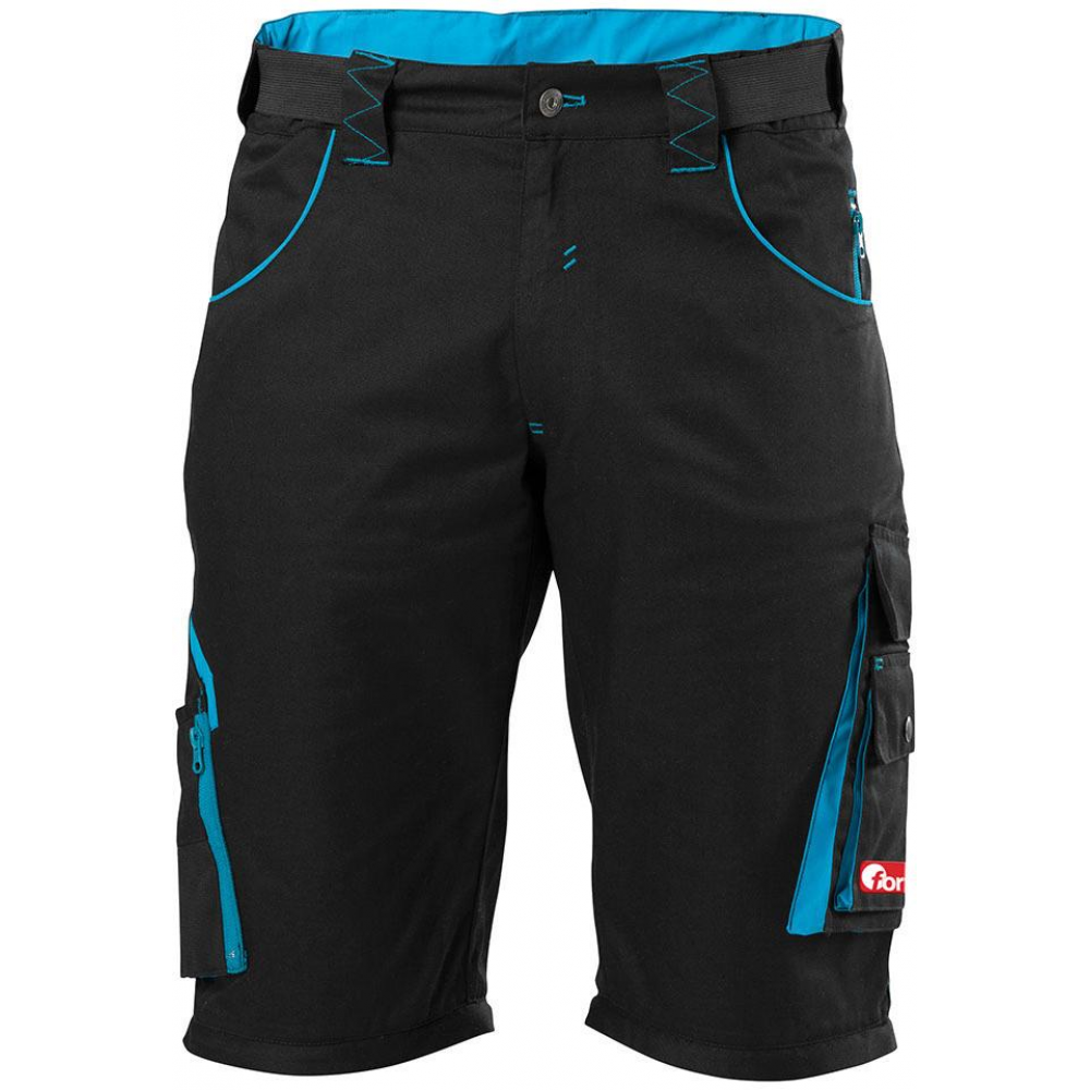 Herren Bermuda Gr. 60 schwarz/türkis FORTISkis, Gr. 60