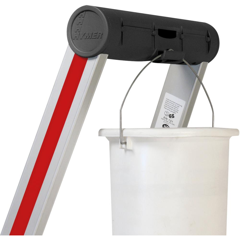 Stufenstehleiter, mit Plattform, einseitig begehbar Plattf 4. Stufen AH 2 38m