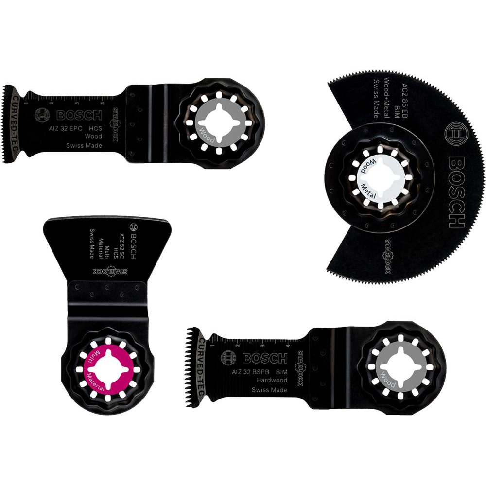 Boden- und Einbau-Set Multi-Cutter-Set Boden/Einbau Bosch 4-teilig Starlock