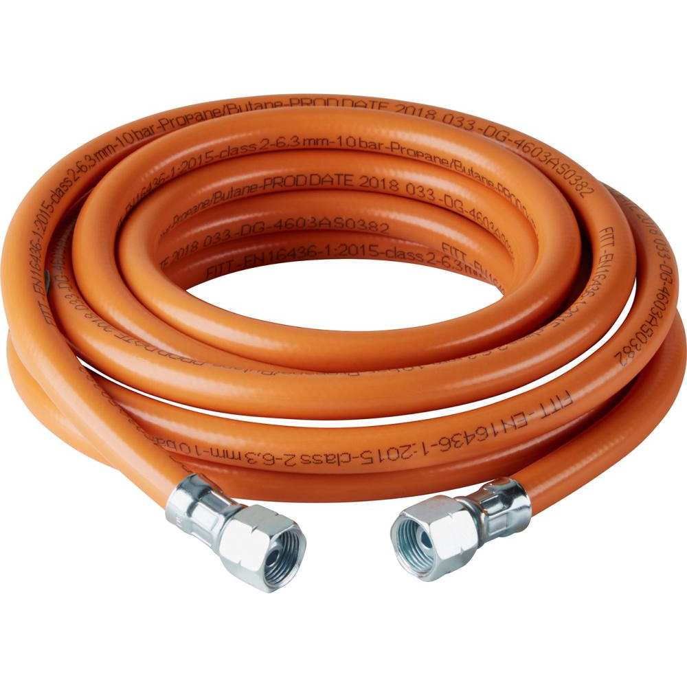 MD-Schlauch, Kunststoff, mit Gewebeeinlage 6 3x3,5mm,G3/8 LH-ÜM x