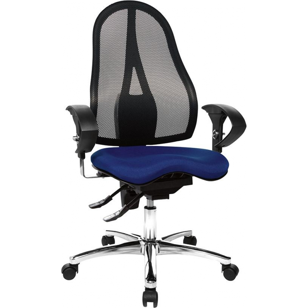 Bürodrehstuhl Modell Sitness 15 Drehstuhl blau/schwarz