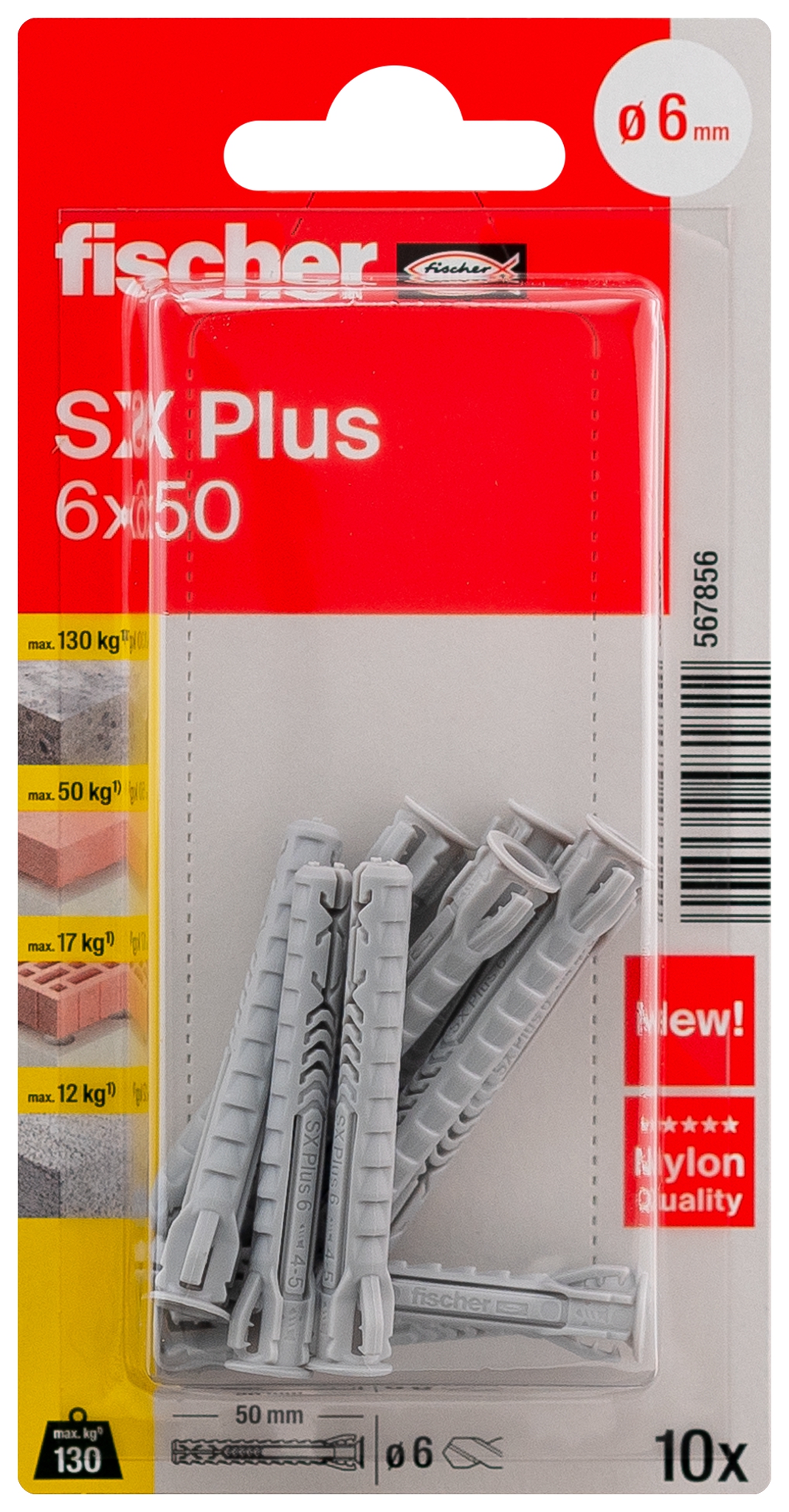 Fischer SX Plus 6 x 50 K. Der Spezialist im Vollbaustoff.