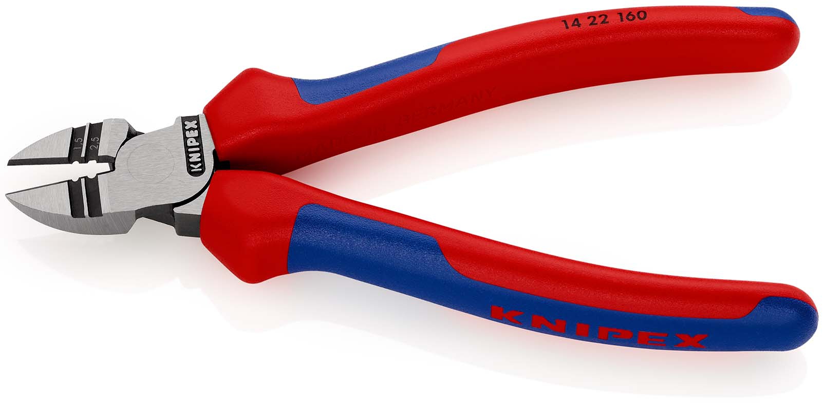 Abisolier-Seitenschneider 160mm m.M.K.Griff Knipex