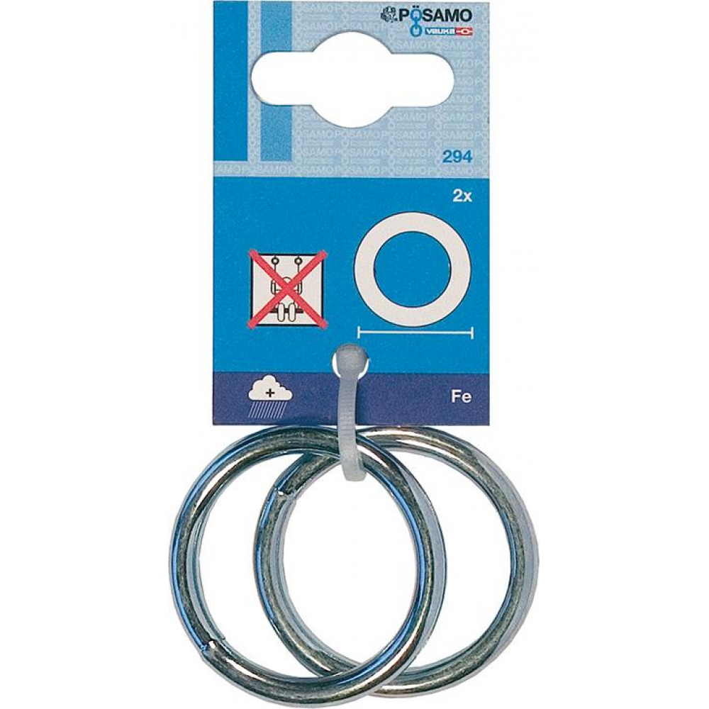 Ring geschweißt 9,0mm Innen-Ø 40mm verzinkt PÖSAMO SB