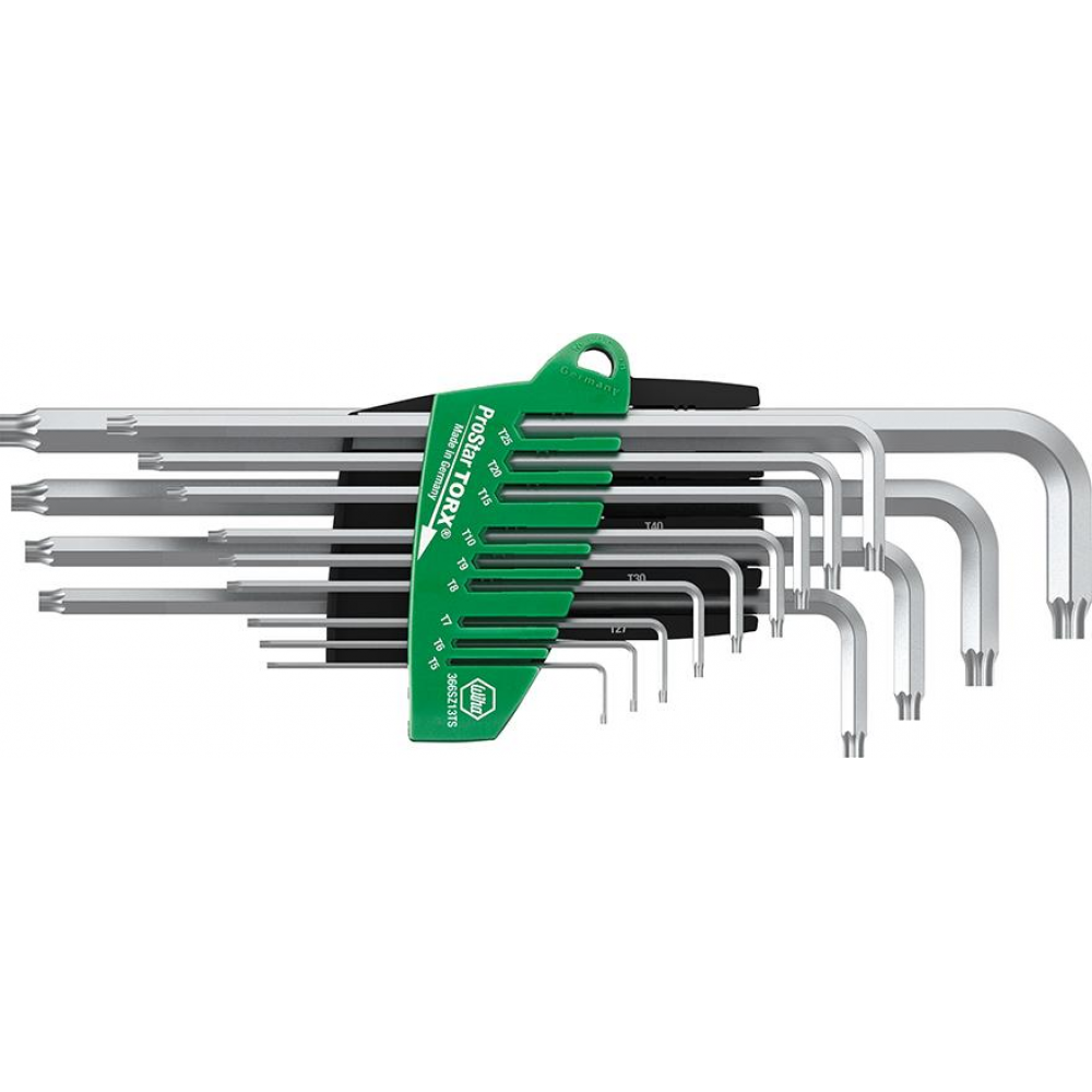 Winkelschraubendreher-Satz für TORX Winkelschraubendreher- Satz Handhalter 13-teilig T5-T45 Pro Star Wiha