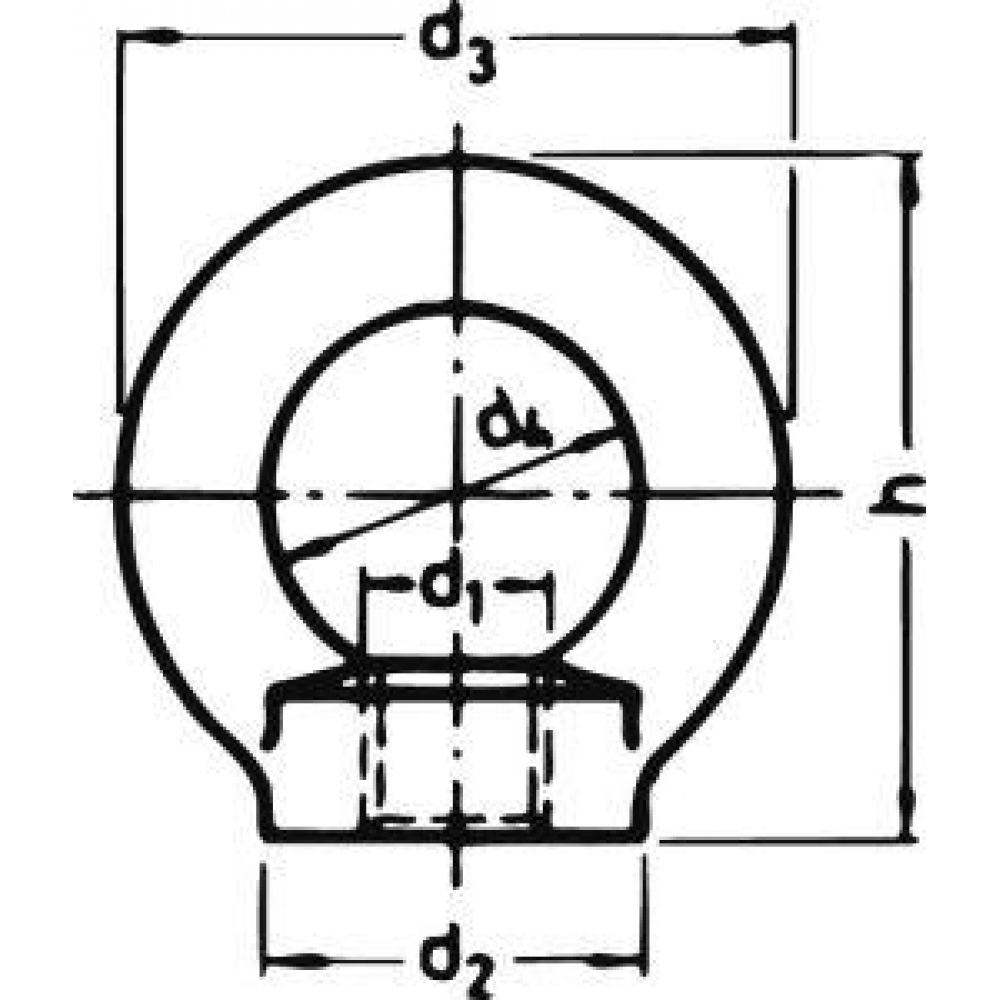 Ringmutter M 8 DIN 582 geschmiedet Edelstahl A2 HP
