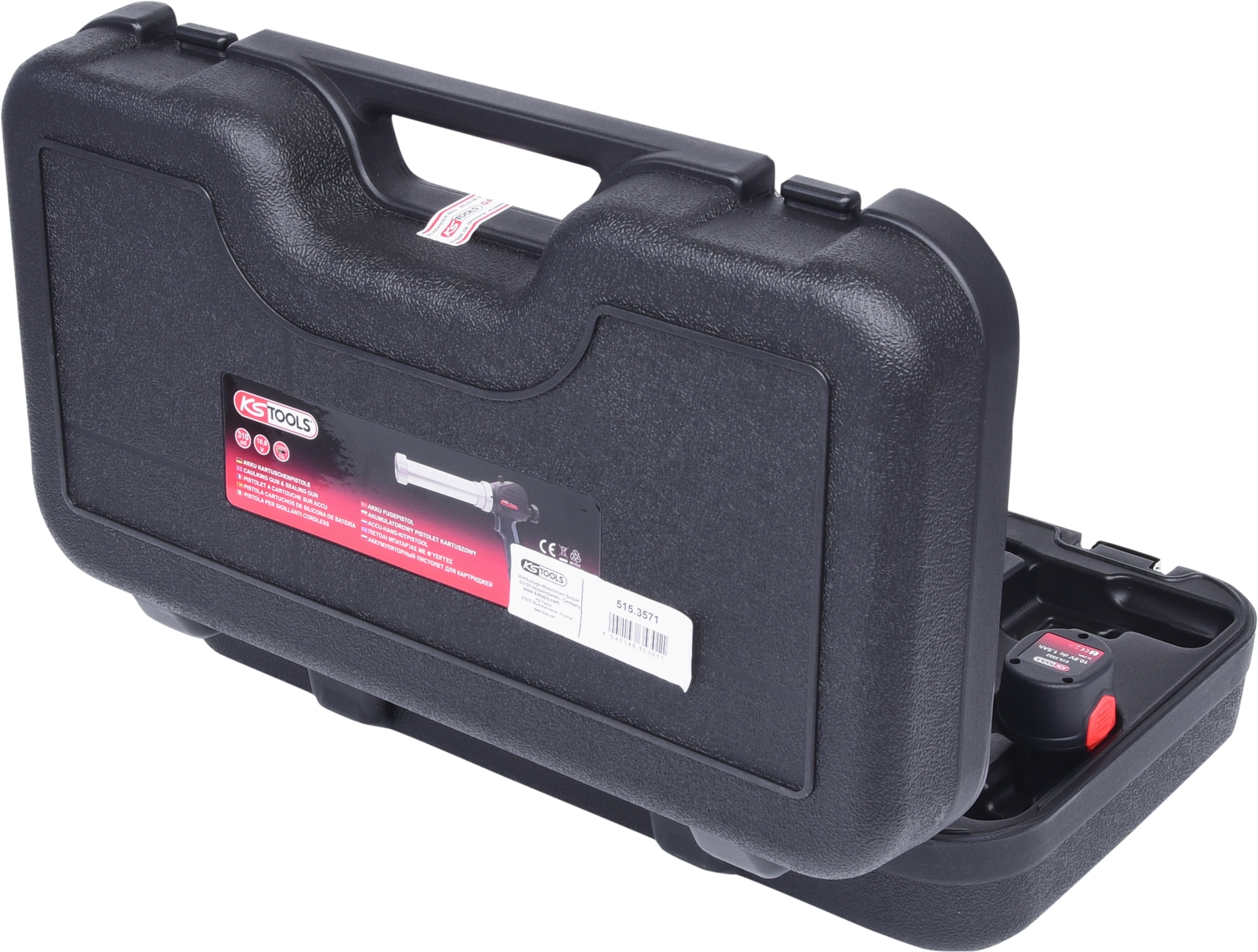 KSTOOLS Akku-Kartuschen-Pistole 310 ml mit 2 Akkus und 1 Ladegerät