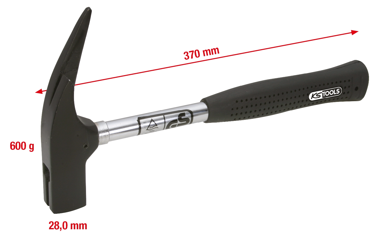 KSTOOLS Latthammer, magnetisch, 600g