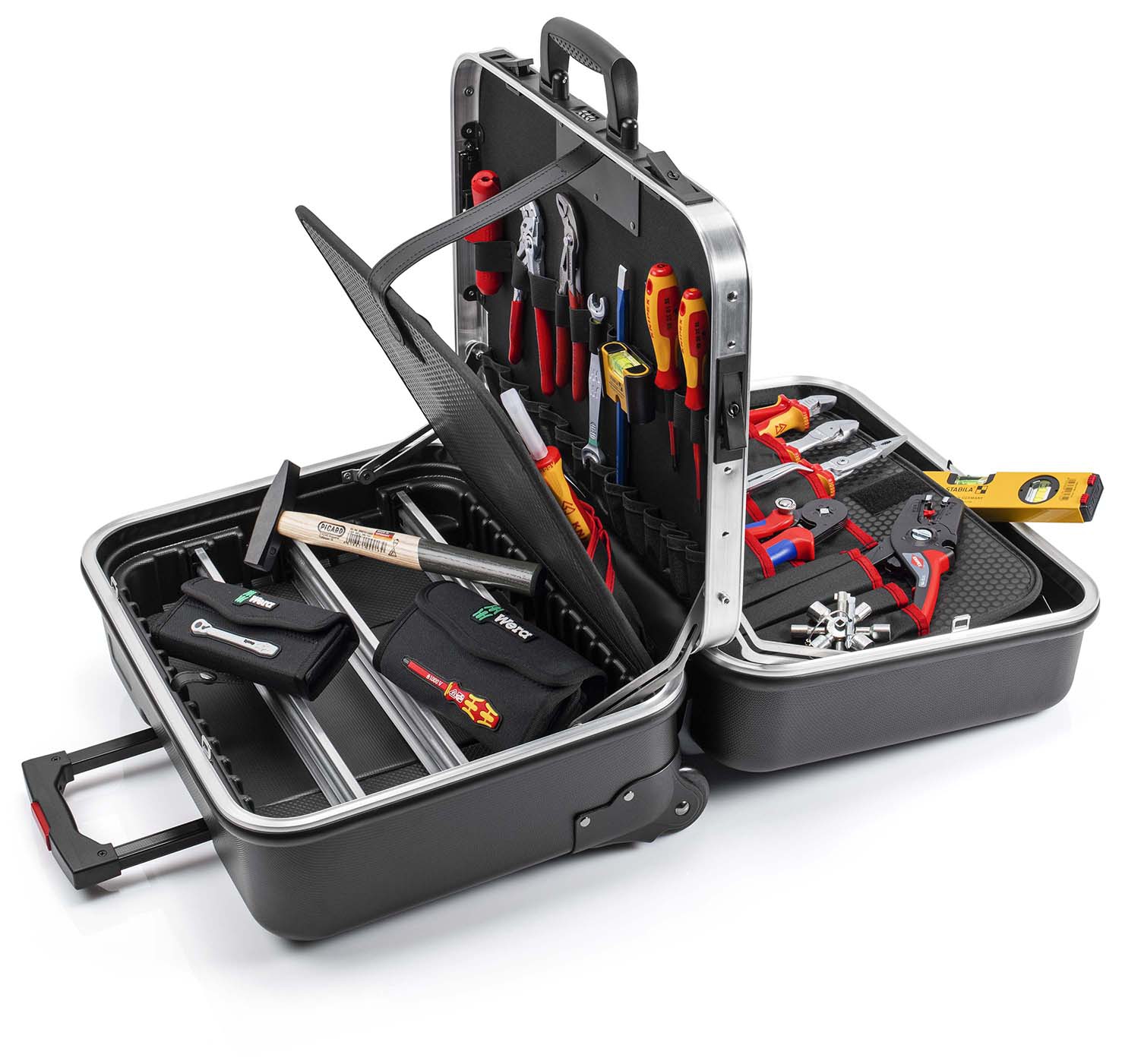 Werkzeugsortiment Twin Elektriker 63-teiligim TrolleyKnipex