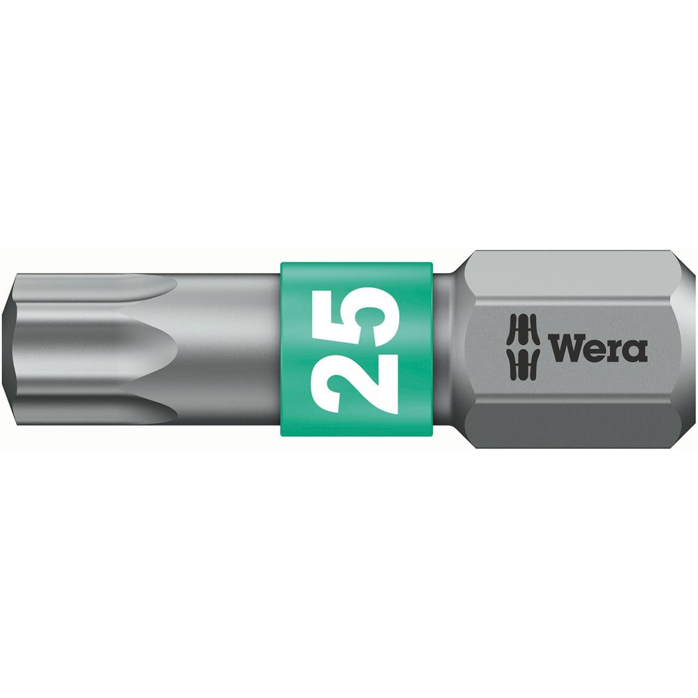 Bit 1/4" für TORX-Schrauben, Nr. 867/1 BTZ Bi Torsion DIN 3126 C6,3 T25x25mm Wera