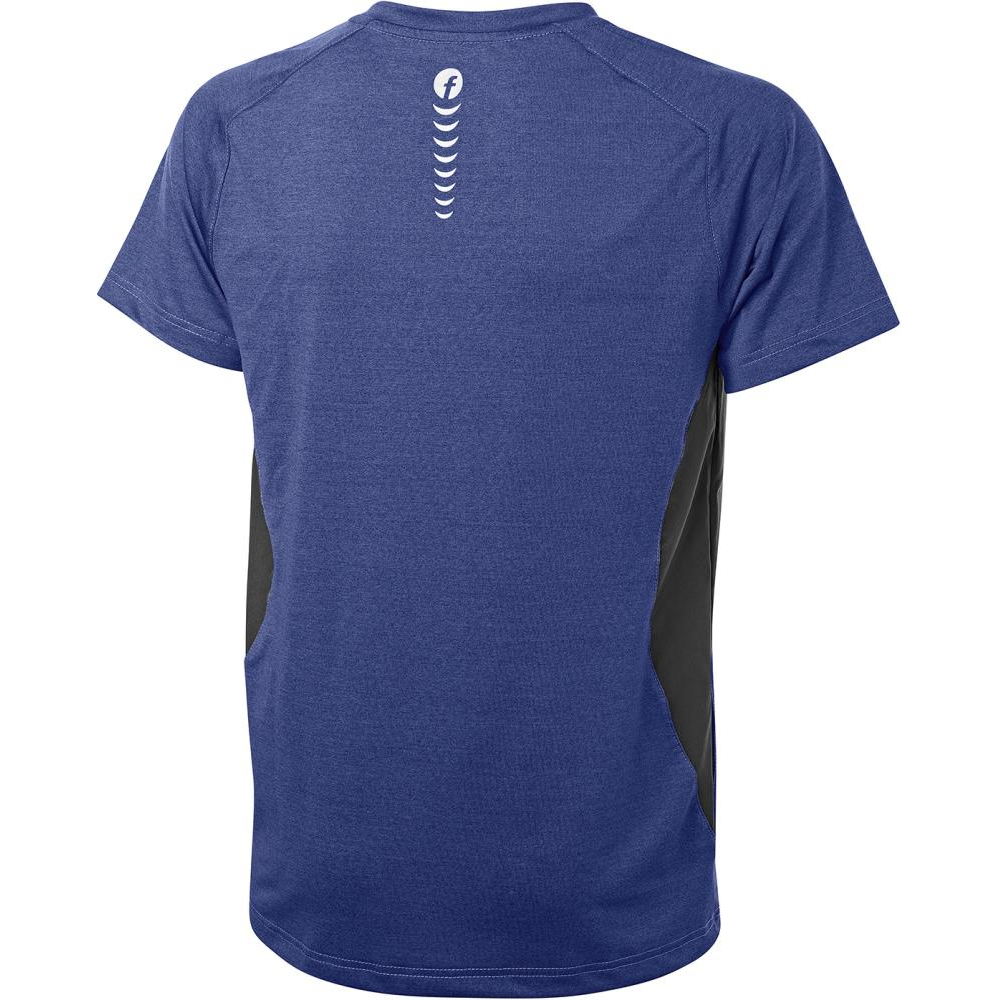 T-Shirt Gr. 3XL Quick Dry kornblau/schwarz meliert Fortis Elements