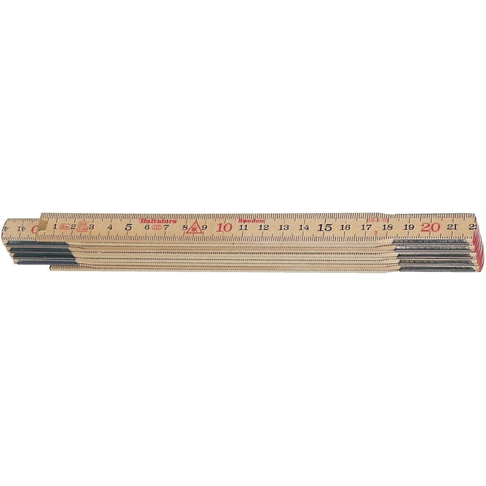 Holz-Gliedermaßstab Nr. 59-2-10 (Schwedenmeter) Gliedermaßstab Birke 2mx17mm natur Hultafors