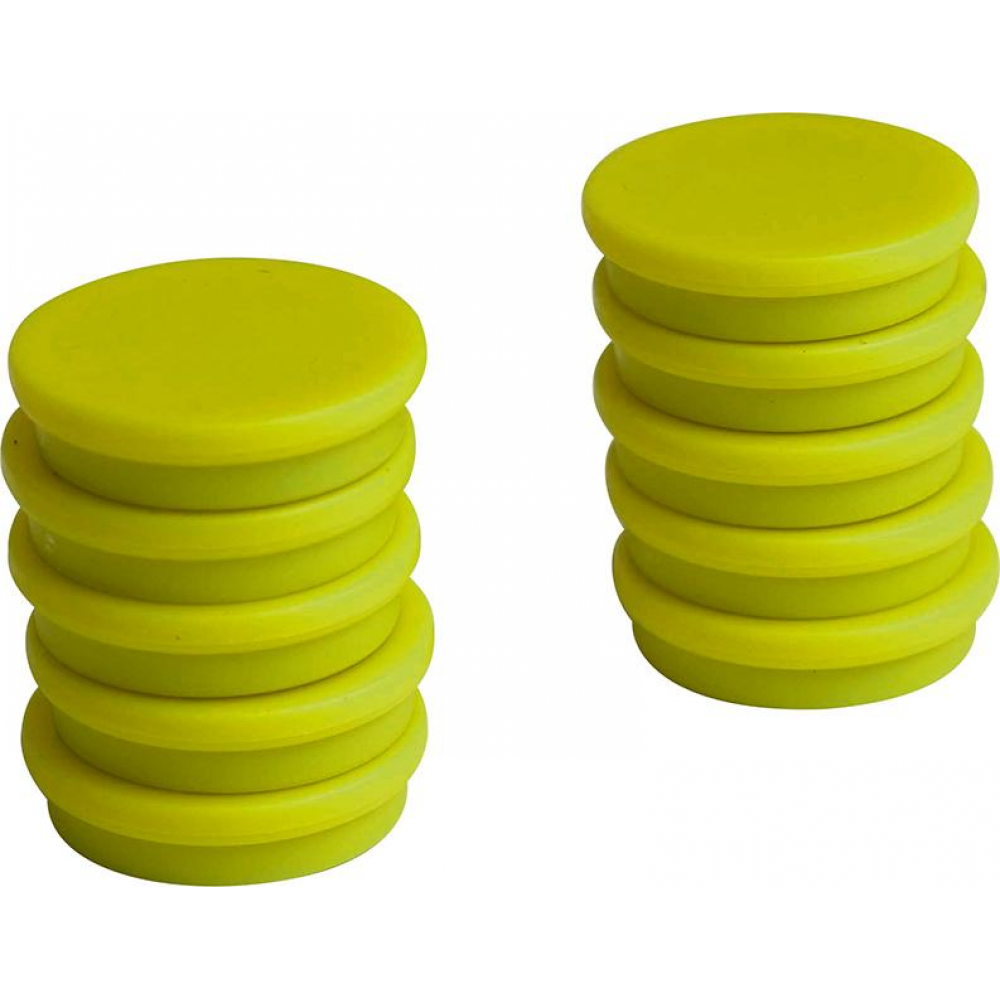 Organisationsmagnet rund gelb 30mm Eclipse