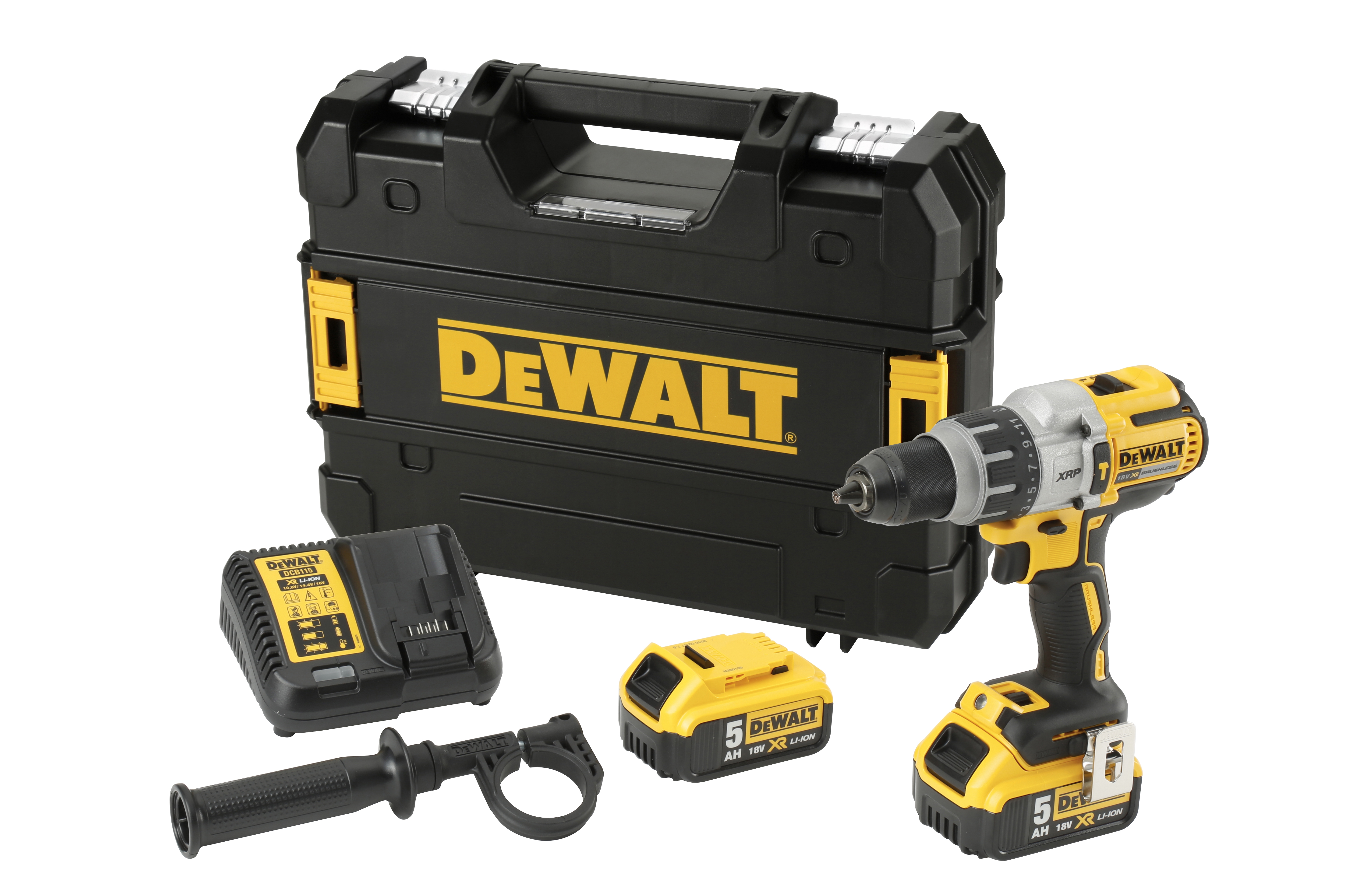 Dewalt DCD996P2-QW,  Schlagbohrschrauber (BL) 18 V / 5 Ah, 18,0 Volt / 5,0 Ah Akku-Dreigang-Schlagbohrschrauber (bürstenlos)