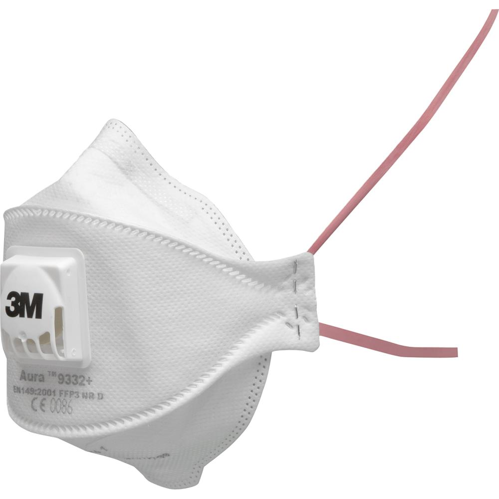 3M Faltmaske Aura 9332+ Feinstaubmaske Generation 3+, FFP3